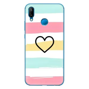 Чехлы с тематикой "Маленькие Сердечки" на Huawei P20 Lite (2019) (Красивое сердечко)