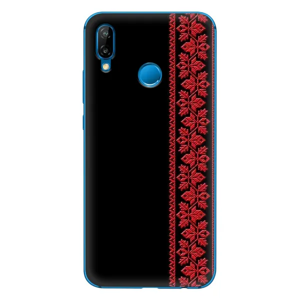 Чехол с рисунком «Красная Вышиванка» для Huawei P20 Lite (2019)