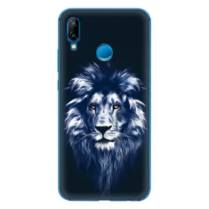 Чохол з картинкою на Huawei P20 Lite (2019) (Лев – синій)