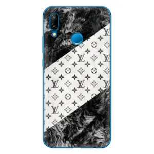 Чехол Стиль Louis Vuitton на Huawei P20 Lite (2019) (LV на белом)