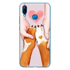Чехол (ТПУ) Милые собачки для Huawei P20 Lite (2019) (Любовь к собакам)