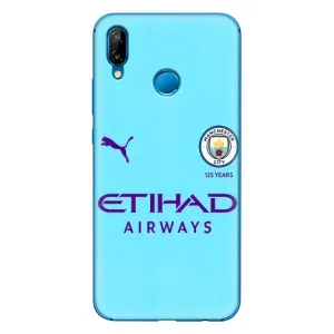 Силиконовые Чехлы принт Футбол на Huawei P20 Lite (2019) (Man City)