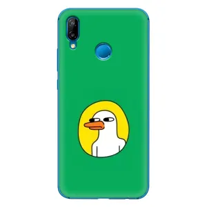Бампер с принтом Мемы для Huawei P20 Lite (2019) (Мем Утка)
