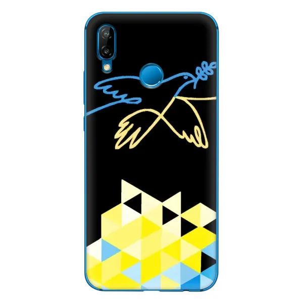 Чехол с рисунком «Мир для Украины» для Huawei P20 Lite (2019) Чехол с рисунком «Мир для Украины» для Huawei P20 Lite (2019)