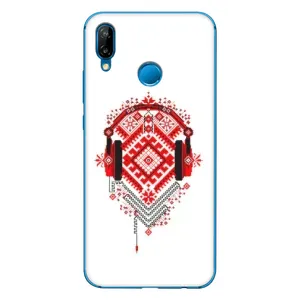 Силиконовый Чехол на Huawei P20 Lite (2019) с картинкой Вышиванки (Модная вышиванка)