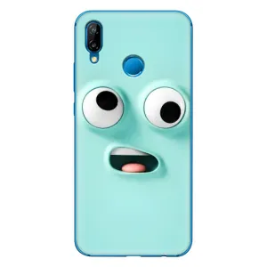 Силиконовые Чехлы (смешные стикеры) для Huawei P20 Lite (2019) (Забавное мятное лицо)