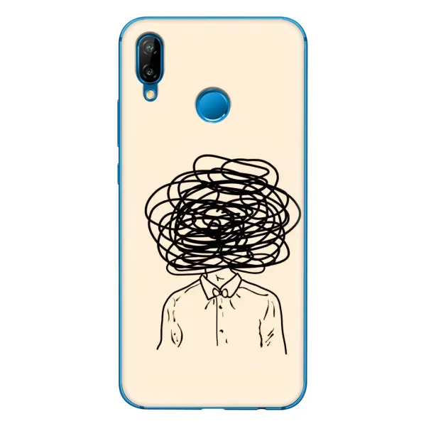 Чехол с рисунком «Мысли» для Huawei P20 Lite (2019)