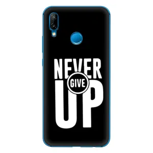 Силиконовый Чехол на Huawei P20 Lite (2019) с картинкой Nike (Never Give UP)