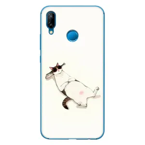 Чехол на тематику: Коты для Huawei P20 Lite (2019) (Отдых)