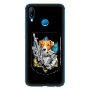 Чехол с принтом для Huawei P20 Lite (2019) (Патрон Воин)