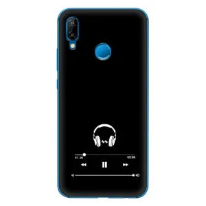 Чехол с картинками на черном фоне для Huawei P20 Lite (2019) (Плеер)