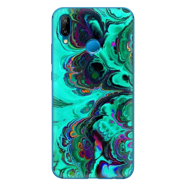 Чехол с рисунком «Салатный мрамор» для Huawei P20 Lite (2019) Чехол с рисунком «Салатный мрамор» для Huawei P20 Lite (2019)