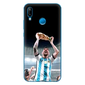 Чехлы Лео Месси Аргентина для Huawei P20 Lite (2019) (Счастливый Месси)