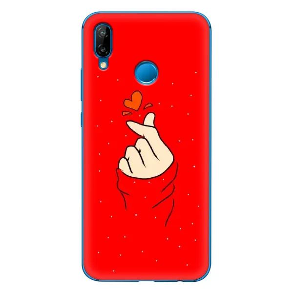 Чохол з малюнком «Сердечко на червоному» для Huawei P20 Lite (2019) Чохол з малюнком «Сердечко на червоному» для Huawei P20 Lite (2019)
