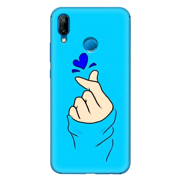 Чохол з малюнком «Сердечко на синоьому» для Huawei P20 Lite (2019) Чохол з малюнком «Сердечко на синоьому» для Huawei P20 Lite (2019)
