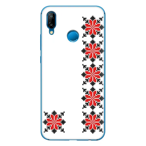 Чехол с рисунком «Силуэт вышиванки» для Huawei P20 Lite (2019) Чехол с рисунком «Силуэт вышиванки» для Huawei P20 Lite (2019)