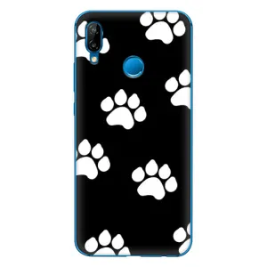 Бампер для Huawei P20 Lite (2019) с картинкой "Песики" (Следы собак)