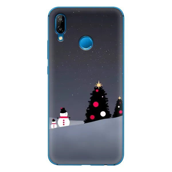 Чехол с рисунком «Снеговички» для Huawei P20 Lite (2019) Чехол с рисунком «Снеговички» для Huawei P20 Lite (2019)