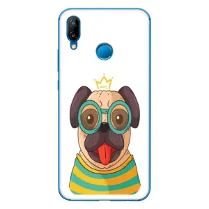 Бампер для Huawei P20 Lite (2019) с картинкой "Песики" (Собака Король)