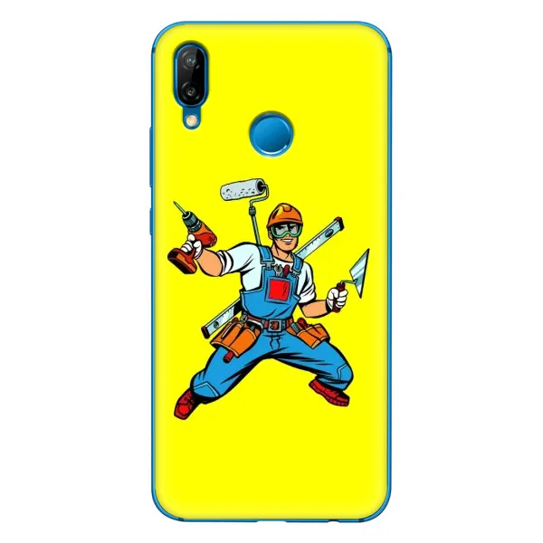 Чехол с рисунком «Строитель» для Huawei P20 Lite (2019) Чехол с рисунком «Строитель» для Huawei P20 Lite (2019)