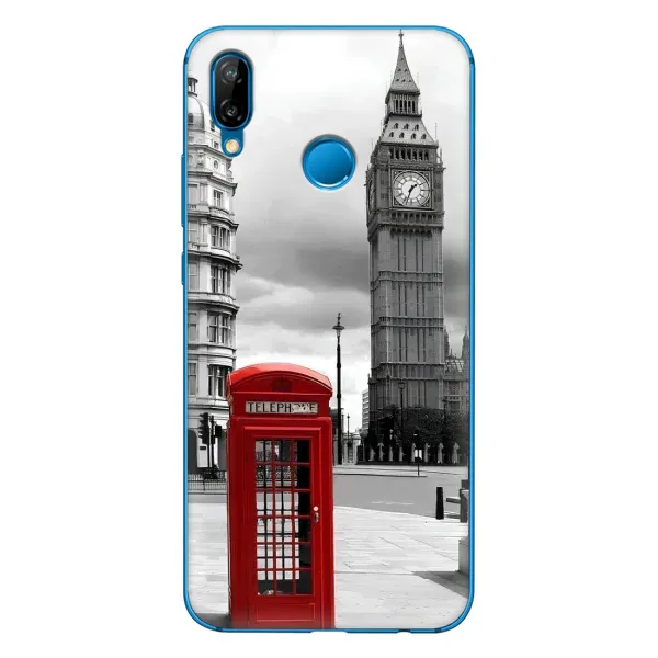 Чехол с рисунком «TELEPHONE» для Huawei P20 Lite (2019)