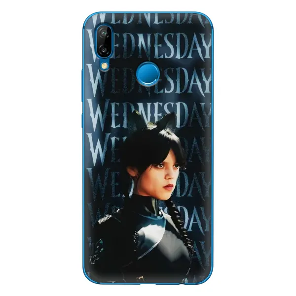 Чехол с рисунком «Уэнздей с ушками» для Huawei P20 Lite (2019) Чехол с рисунком «Уэнздей с ушками» для Huawei P20 Lite (2019)