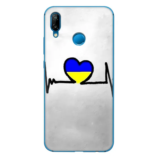 Чехол с рисунком «Украинская кардиограмма» для Huawei P20 Lite (2019) Чехол с рисунком «Украинская кардиограмма» для Huawei P20 Lite (2019)