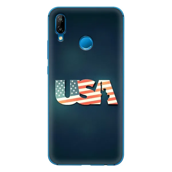 Чехол с рисунком «USA» для Huawei P20 Lite (2019) Чехол с рисунком «USA» для Huawei P20 Lite (2019)