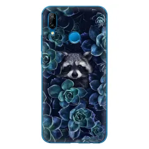 Силиконовый Чехол с Енотами на Huawei P20 Lite (2019) (В цветах)