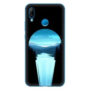 Літній Чохол на Huawei P20 Lite (2019) (Синій Водоспад)