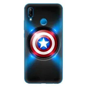 Чохол с Щітом Капітана Америки на Huawei P20 Lite (2019) (Яскраий Щит Капітана)