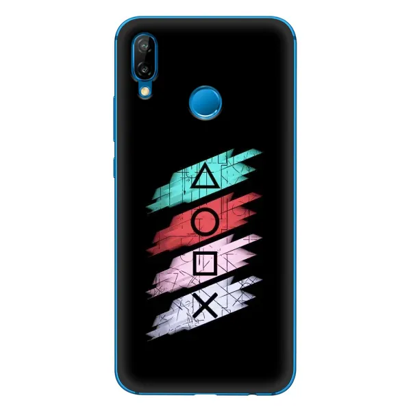 Чехол с рисунком «Значки Sony» для Huawei P20 Lite (2019) Чехол с рисунком «Значки Sony» для Huawei P20 Lite (2019)