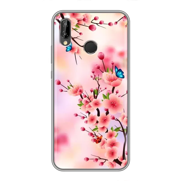 Чехол с рисунком «Бабочки на сакуре» для Huawei P20 Lite (ANE-L02) Чехол с рисунком «Бабочки на сакуре» для Huawei P20 Lite (ANE-L02)
