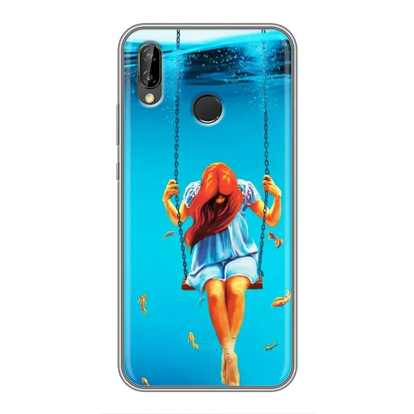 Чехол с рисунком «Девушка на качели» для Huawei P20 Lite (ANE-L02)