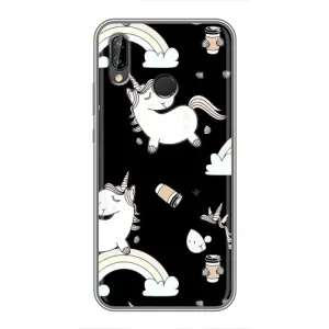 Чохол Unicorn на Huawei P20 Lite, Ane-L02 (Єдинорог з кавою)