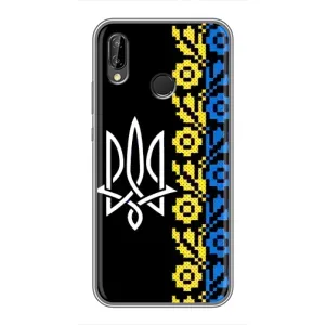Силиконовый Чехол на Huawei P20 Lite, Ane-L02 (Герб и вышыванка)