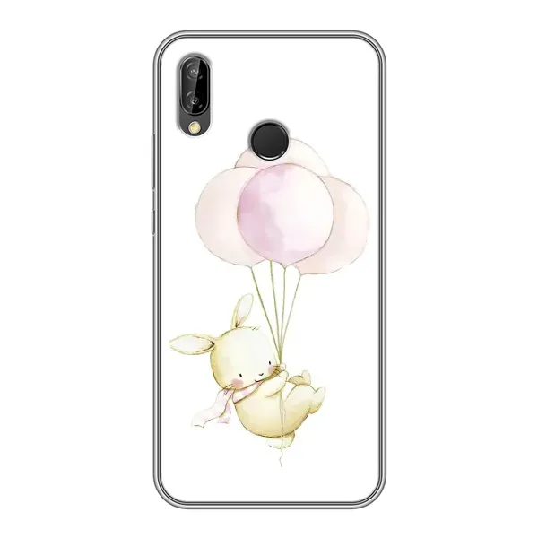 Чехол с рисунком «Кролик и шарики» для Huawei P20 Lite (ANE-L02)