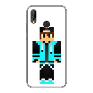 Чохли для Huawei P20 Lite, Ane-L02 (Персонажі МайнКрафт) (Хлопчик у блакитному)