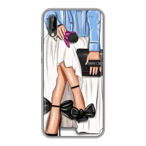 Силиконовый Чехол на Huawei P20 Lite, Ane-L02 с картинкой Стильных Девушек (Мода)