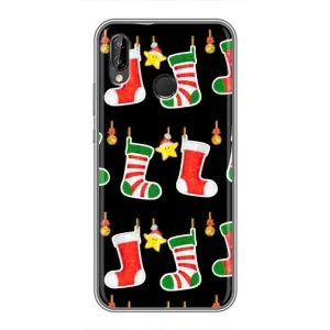 Силиконовый бампер на рождество для Huawei P20 Lite, Ane-L02 (Рождественские подарки)