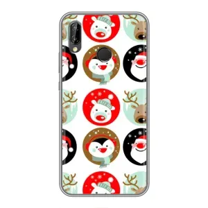 Силиконовый бампер на рождество для Huawei P20 Lite, Ane-L02 (Рождественский принт)