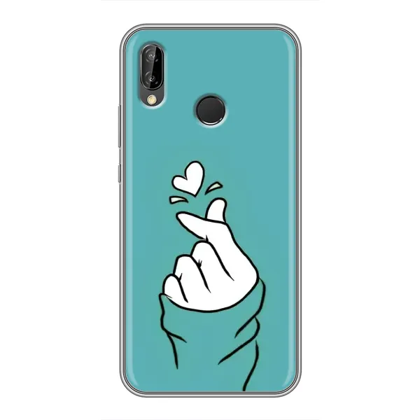Чехол с рисунком «Сердечко на бирюзовом» для Huawei P20 Lite (ANE-L02) Чехол с рисунком «Сердечко на бирюзовом» для Huawei P20 Lite (ANE-L02)