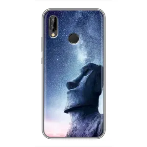 Силиконовые Чехлы (смешные стикеры) для Huawei P20 Lite, Ane-L02 (Статуя)
