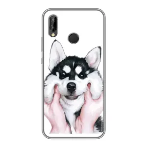 Бампер для Huawei P20 Lite, Ane-L02 с картинкой "Песики" (Собака Хаски)