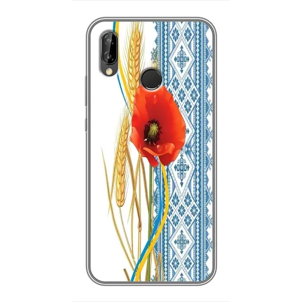 Чехол с рисунком «Вышиванка с цветком» для Huawei P20 Lite (ANE-L02) Чехол с рисунком «Вышиванка с цветком» для Huawei P20 Lite (ANE-L02)