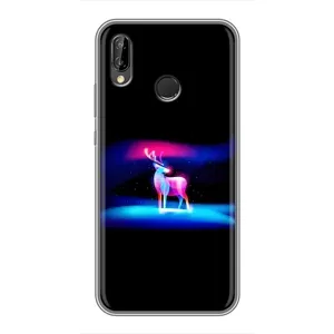 Силиконовый бампер с картинкой животных для Huawei P20 Lite, Ane-L02 (Яркий олень)