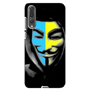 Чехол с Украинской символикой на Хуавей П20 Про (Анонимус патриот)