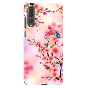 Чохол з картинкою Сакури на Huawei P20 Pro, CLT-L04 (Метелики на сакурі)