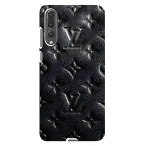 Текстурний Чохол Louis Vuitton для Хуавей П20 Про (Чорний ЛВ)