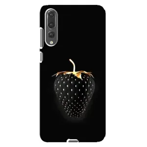 Чохол з зображенням смачної їжі для Huawei P20 Pro, CLT-L04 (Чорна полуниця)